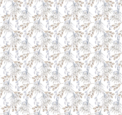Binnengordijn met witte bloemen