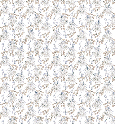 Binnengordijn met witte bloemen