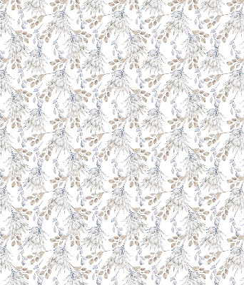Binnengordijn met witte bloemen