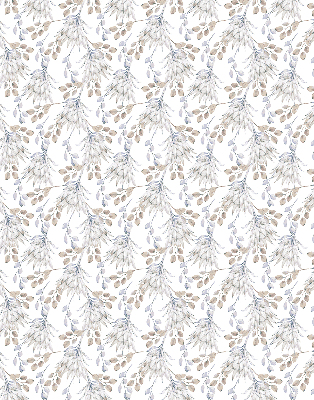 Binnengordijn met witte bloemen