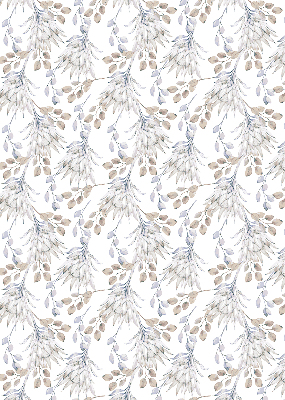 Binnengordijn met witte bloemen