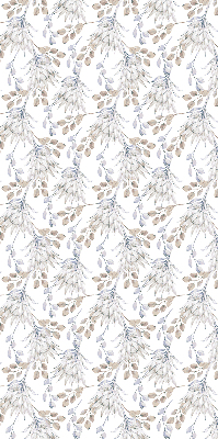 Binnengordijn met witte bloemen