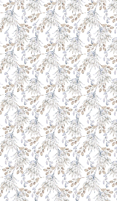 Binnengordijn met witte bloemen