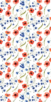 Rolgordijn voor balkondeur Papaver