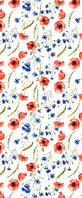 Rolgordijn voor balkondeur Papaver
