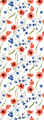 Rolgordijn voor balkondeur Papaver