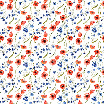 Rolgordijn voor balkondeur Papaver