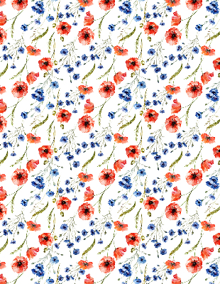 Rolgordijn voor balkondeur Papaver