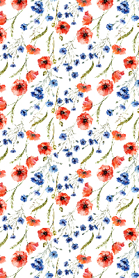 Rolgordijn voor balkondeur Papaver