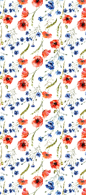 Rolgordijn voor balkondeur Papaver
