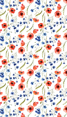Rolgordijn voor balkondeur Papaver