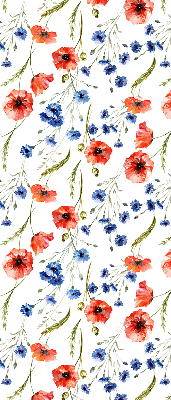 Rolgordijn voor balkondeur Papaver