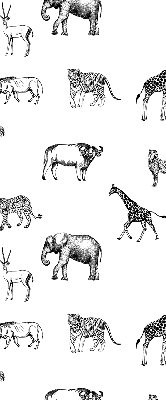 Rolgordijn voor raam met dierenprint