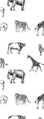 Rolgordijn voor raam met dierenprint
