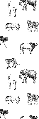 Rolgordijn voor raam met dierenprint