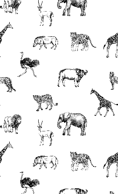 Rolgordijn voor raam met dierenprint