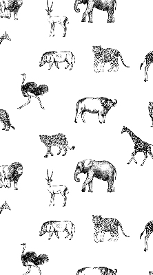 Rolgordijn voor raam met dierenprint