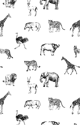 Rolgordijn voor raam met dierenprint