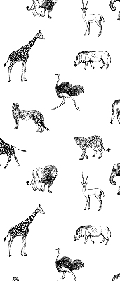 Rolgordijn voor raam met dierenprint