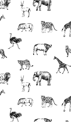 Rolgordijn voor raam met dierenprint