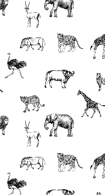 Rolgordijn voor raam met dierenprint