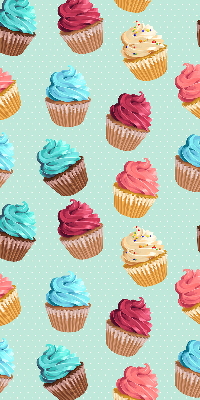 Binnengordijn voor cupcakes