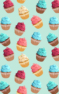 Binnengordijn voor cupcakes