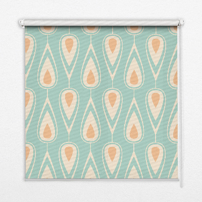 Stoffen rolgordijn met kleurrijke avocado-print