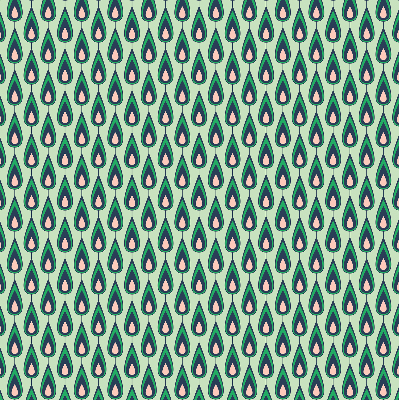 Binnenrolgordijn voor raam met getekende avocado