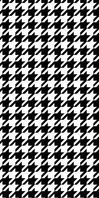 Binnenrolgordijn voor raam met geometrisch patroon