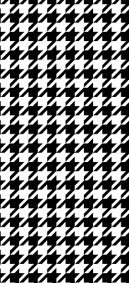 Binnenrolgordijn voor raam met geometrisch patroon