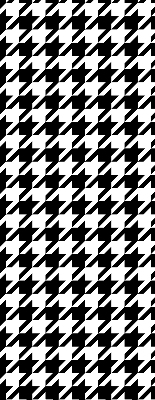 Binnenrolgordijn voor raam met geometrisch patroon