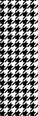 Binnenrolgordijn voor raam met geometrisch patroon