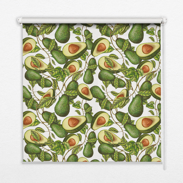 Binnenrolgordijn voor raam avocado