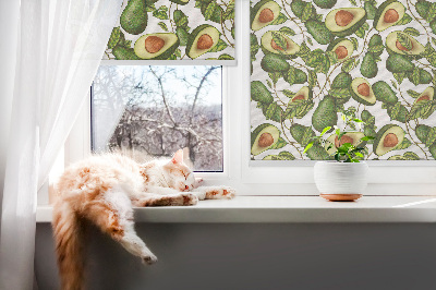 Binnenrolgordijn voor raam avocado