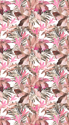Binnenrolgordijn voor raam met roze bloemen