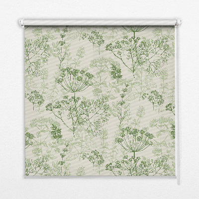 Binnenrolgordijn voor raam in groene kleur