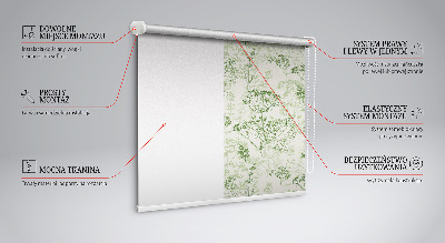Binnenrolgordijn voor raam in groene kleur