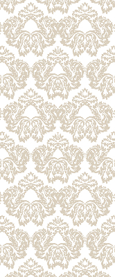 Stoffen rolgordijn in beige met patroon