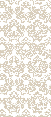 Stoffen rolgordijn in beige met patroon