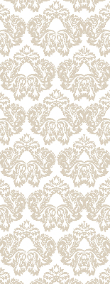 Stoffen rolgordijn in beige met patroon