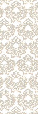 Stoffen rolgordijn in beige met patroon