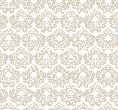 Stoffen rolgordijn in beige met patroon