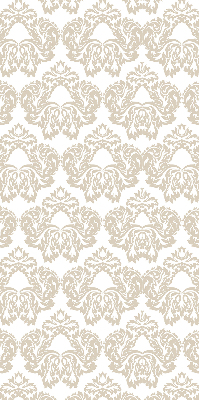 Stoffen rolgordijn in beige met patroon