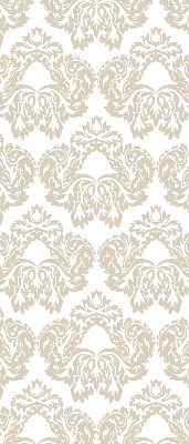 Stoffen rolgordijn in beige met patroon