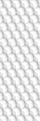 Rolgordijn voor balkondeur met 3D-kubussen