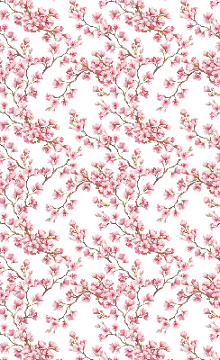 Binnenrolgordijn voor raam roze lelie