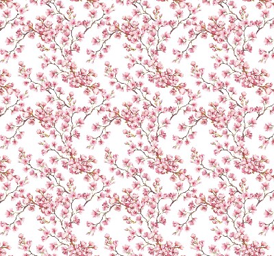 Binnenrolgordijn voor raam roze lelie