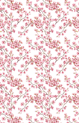 Binnenrolgordijn voor raam roze lelie
