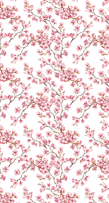 Binnenrolgordijn voor raam roze lelie